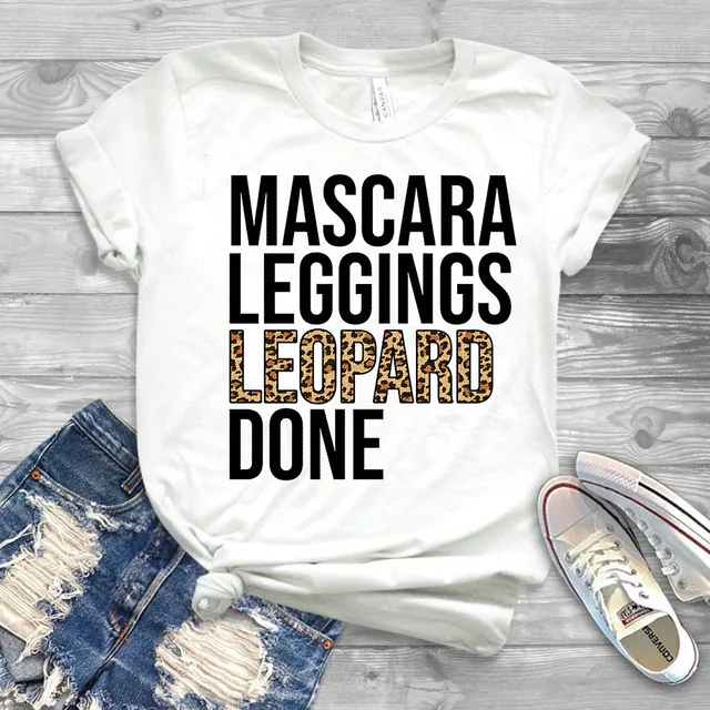 Women Leopard Print Shirt Mascara 