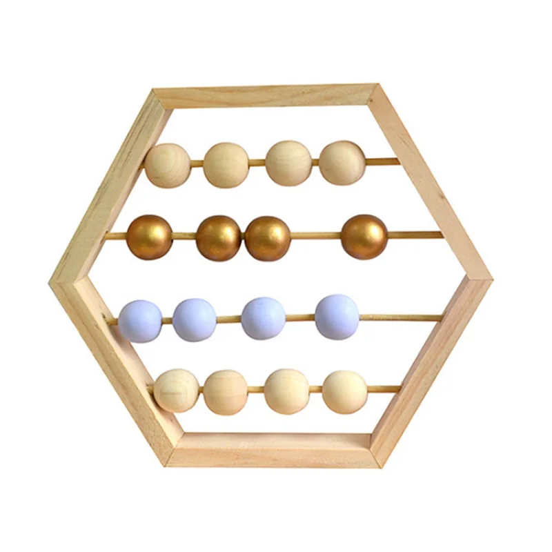 Натуральное дерево ручной работы Бисероплетение орнамент безопасный материал детские игрушки украшение стола DIY Украшение дома Декор детской комнаты