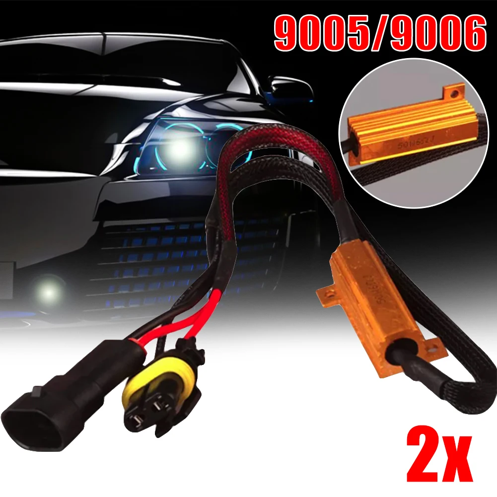 LED Car Fog Lights Error Free Fog Load Resistors Wiring Harness Decoder