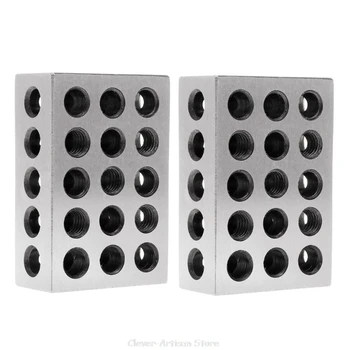 

2pcs Hardened Steel Ultra Engineers Blocks Precision 1\" x 2\" x 3\" Milling Tool Au 22 20 Dropship