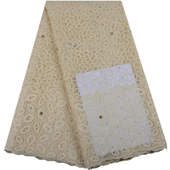 Нигерийская Свадебная лента ткань последние молочный шелк Франция кружева африканская Высококачественная сетка вышивка камень вечерние кружева ткань - Цвет: As Picture