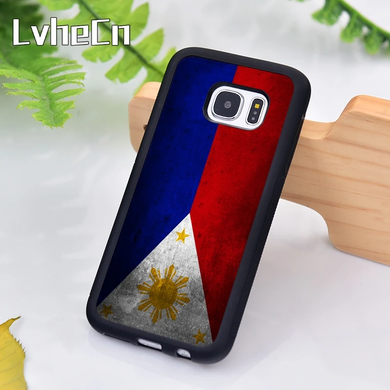 LvheCn Philippines Flag Phone Case For Samsung Galaxy S9 S8 S10 Plus Lite S6 S7 Edge S5 Note 7 8 9 10 Coque |