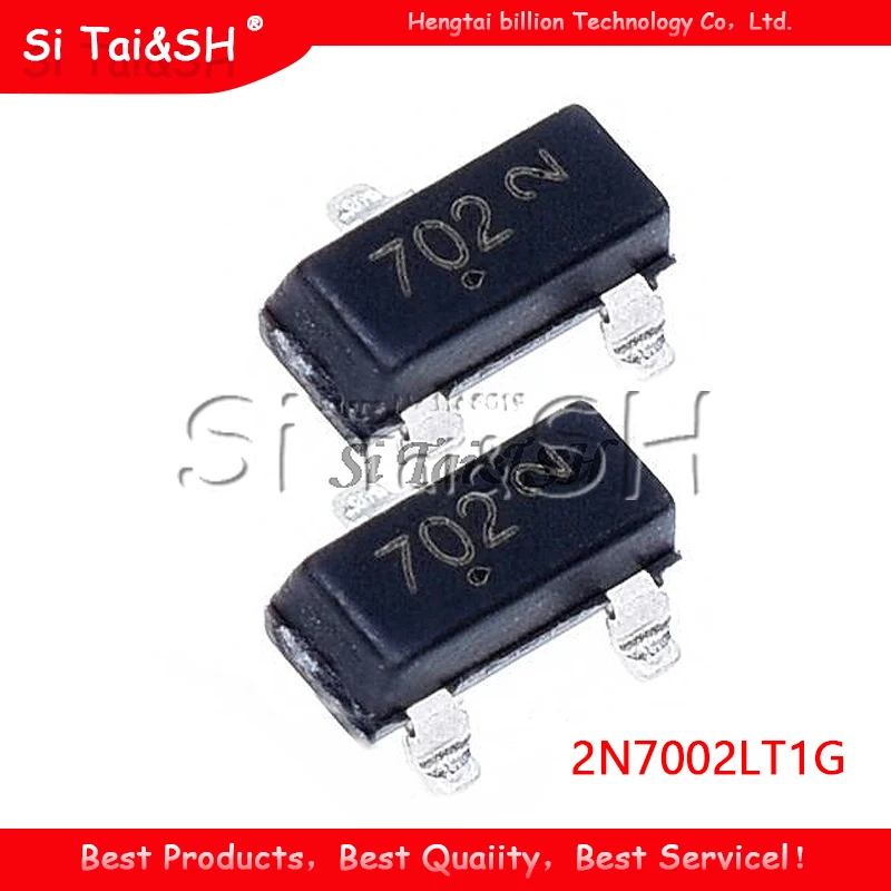 100 шт. 2N7002LT1G SOT23 2N7002 SOT-23 SMD 702 MMBT7002LT1G 60 V 115 mA n-канальный Новый и оригинальный |