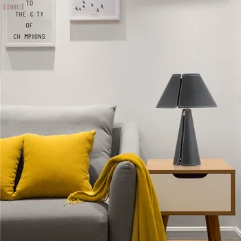 

Nordic minimalist table lamp style individual art living room bedroom bedside table decoration leather table lamp