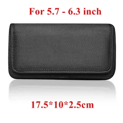 Universal Oxford Phone Pouch with Flip Waist Belt Clip Cover (XL)