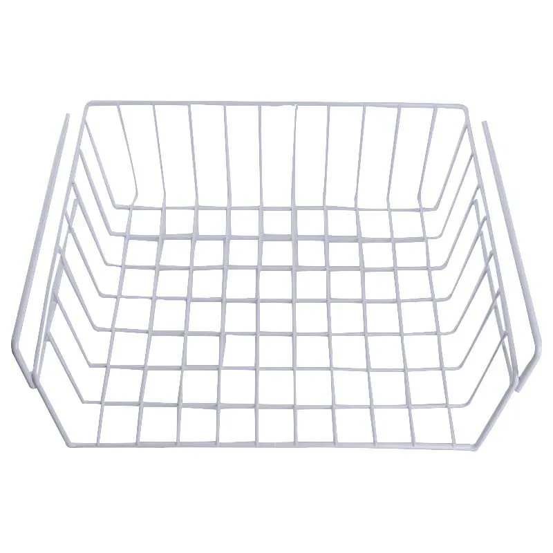 Loozykit New Iron Cupboard Storage Racks Kitchen Hanging Under Shelf Storage Chopping Block Rack Towel Holder Wardrobe Cabinet - Цвет: white S