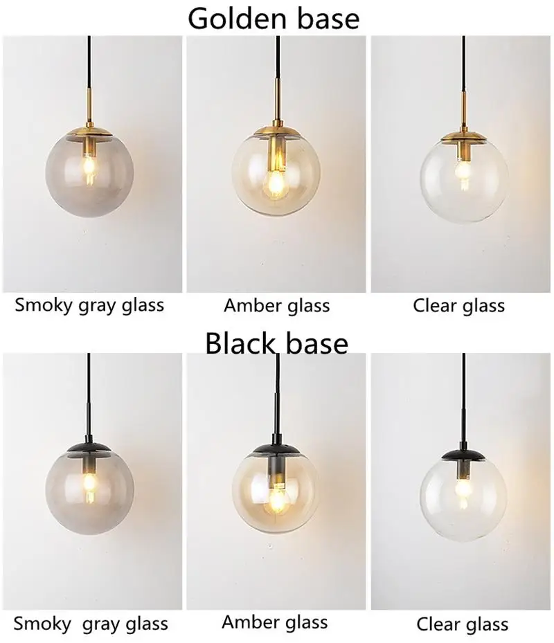 plug in wall lights Amber Smoky Gray Glass Ball Wall Lamp Round Magic Bean Golden Wall Light Kitchen Balcony Aisle Corridor Bedsides Lighting Sconce wall mounted bedside lights