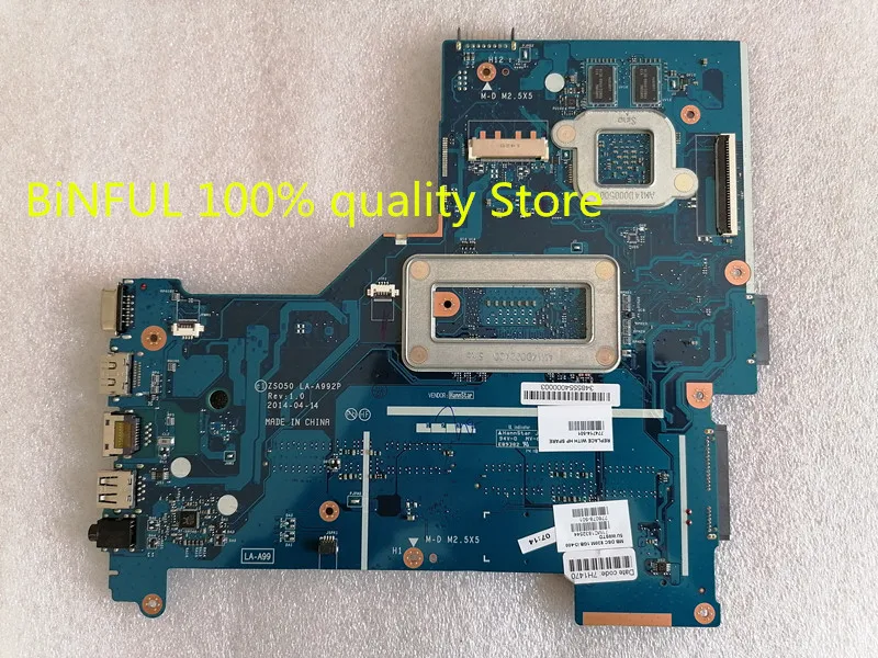 Новинка материнская плата для ноутбука HP 15 R 250 G3 ZS050 LA A992P 774714 501 601 001 W/ I3 4005U CPU 820M