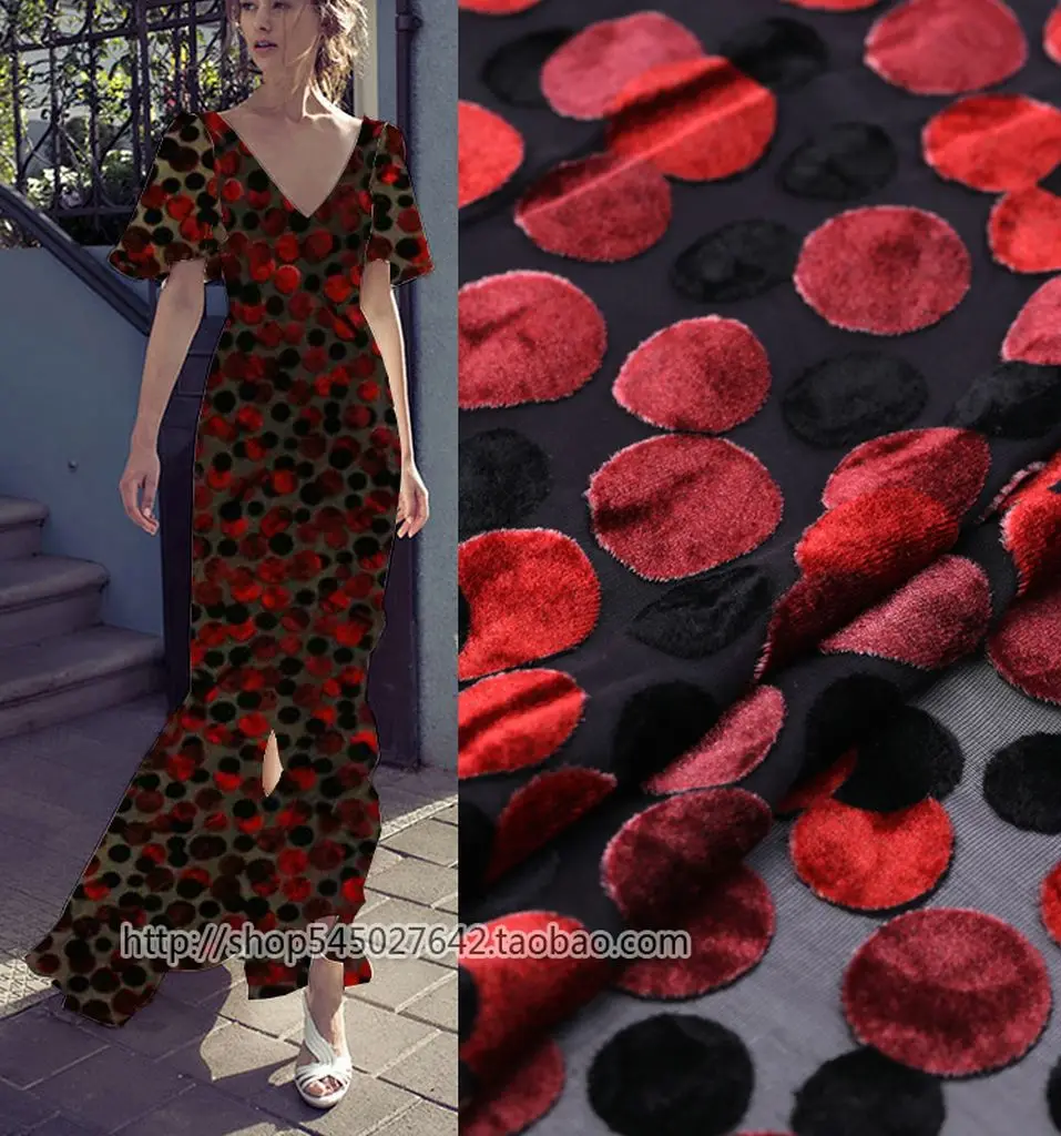 Tissus Анкара с принтом в горошек шелковая ткань хлопок сатин Бархат Шелк плюшевая ткань Базен riche getzner /розничная tissus Австралийский метр бархат ткань замша плюш ткань ткань бархат ткани ткань