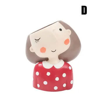 

Cartoon Resin Plant Flower Pot Succulent Container Planter Bonsai Pot Home Office Decor XH8Z