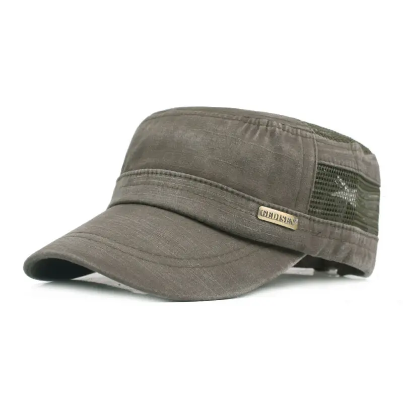 

Men Women Classic Adjustable Army Plain Hat Cadet Military Baseball Sport Cap