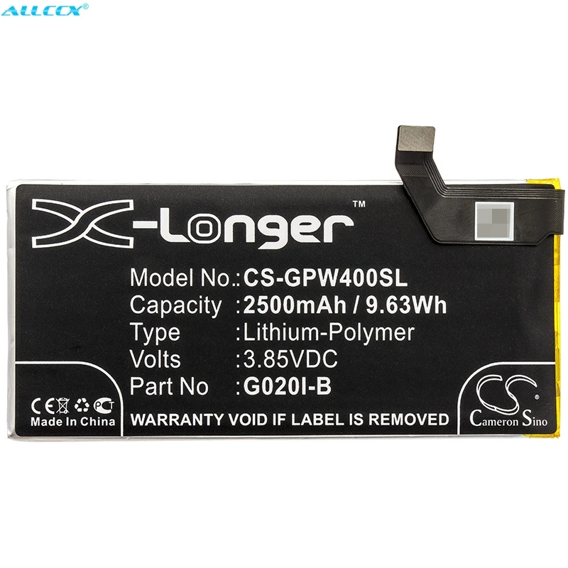 Cameron Sino 2500mAh аккумулятор G020I-B для Google G020M, Pixel 4