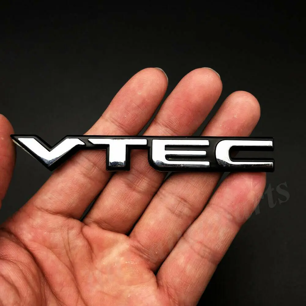 

3D VTEC Car Trunk Rear Emblem Badge Decal Sticker i-VTEC Turbo 220 370 JDM