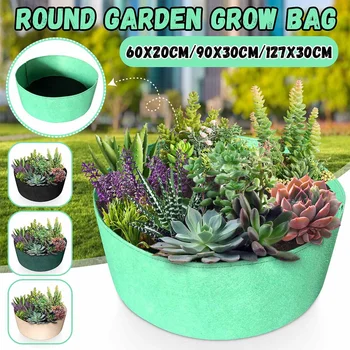 

3Type Round Garden Grow Bag Anti-Corrosion Breathable Pots Planter Root Pouch Container Plant Vegetable Smart Pots Garden Supply