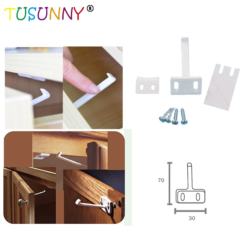 TUSUNNY 4 шт в партии бытовые продукты для безопасности детей Детские Безопасные замки для дверей шкафа