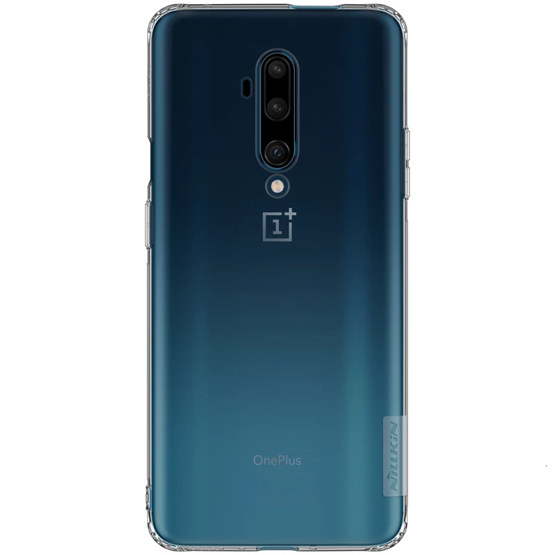 NILLKIN OnePlus 7T Pro Чехол 1+ 7T Pro Чехол натуральный прозрачный силиконовый мягкий Задняя накладка чехла из ТПУ для OnePlus 7T Pro - Цвет: Dark Gray