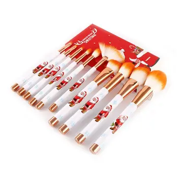 

Christmas Make Up Tools Gradient Color Cosmetic Powder Foundation Eyeshadow Eyeliner Brush Kits Makeup Brushes Set