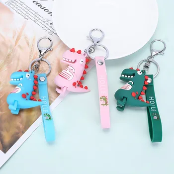 

Funnydog Creative Cartoon Dinosaur Design Fashion Animal Young People Color Keyring High Quality Boy Student Multicolor Keychain