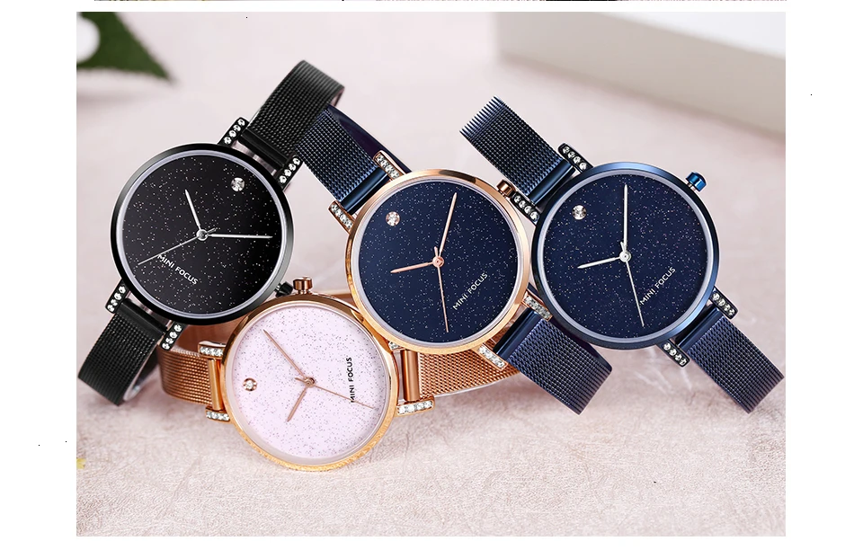 Мини фокус розовое золото часы для женщин нержавеющая сталь женские s часы лучший бренд класса люкс Женские часы женские наручные часы для женщин