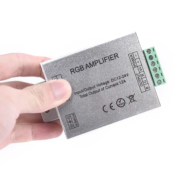 

DC 12-24V LED RGB Amplifier For RGB LED Strip Power Repeater Console Controller