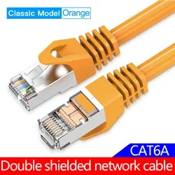 High-Speed Cat 6A Ethernet Cable - RJ45 UTP Network Patch Cord for Modem and Router Connections (CAT6A Double shield)