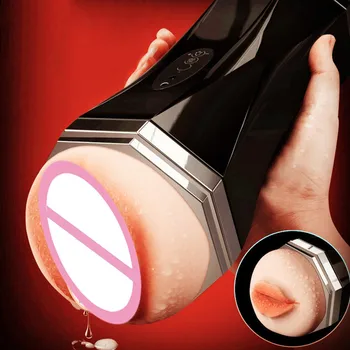 Masturbation Cup Realistic Vagina Sex Machine Sex Toy for Men Deep Throat Oral Sex Powerful Vibrator Motion Sensing AI Vibration 2