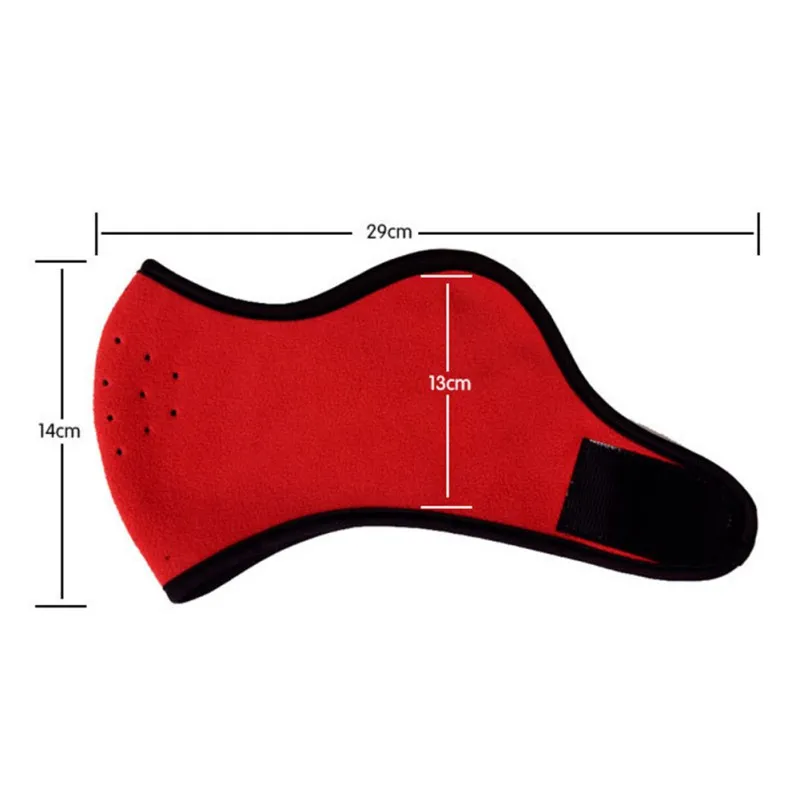 Outdoor Half Face Mask Windproof Breathable Thermal Polar Fleece Mouth Protection Cycling Climbing Sportswear Accessories