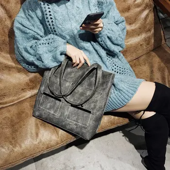 

Bag women's new fashion in 2019 retro handbag mother bag simple outdoor shopping shoulder bag