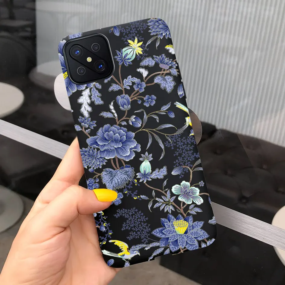 For OPPO Reno 4Z 5G Reno4Z CPH2065 Case Phone Cover Flower Cartoon Protective Bumper Funda Soft Coque For OPPO Reno4 Z A92s Etui