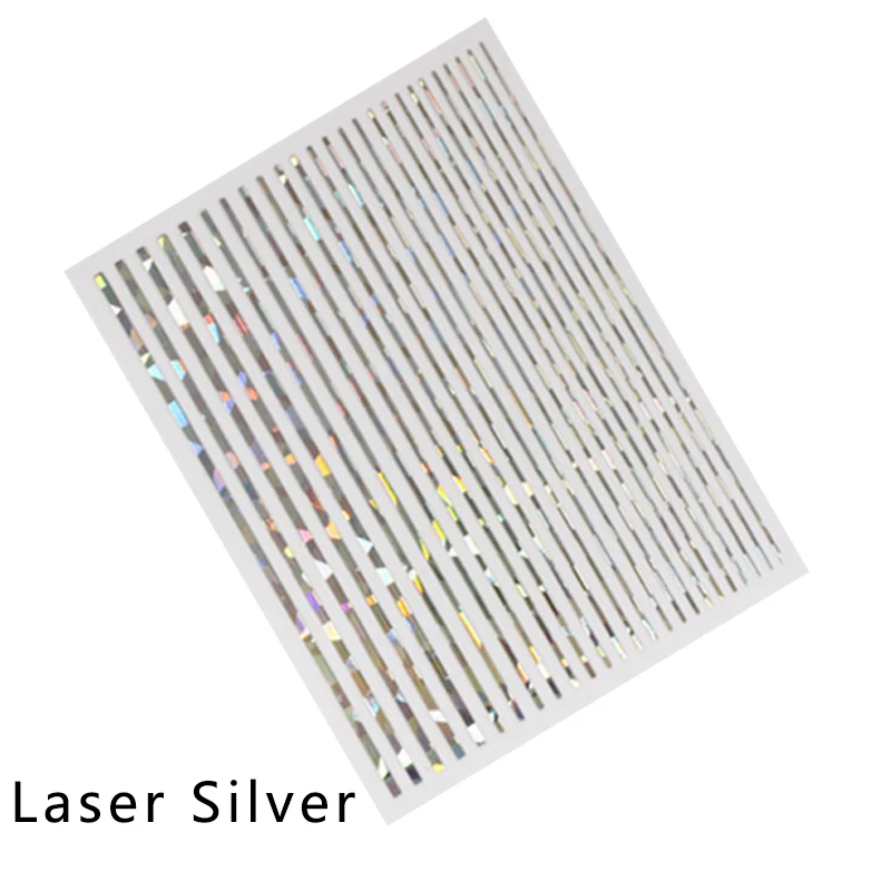 12 цветов для дизайна ногтей, лазерные флуоресцентные металлические самоклеющиеся многолинейные ленты с узорами, наклейки на ленты, декоративные наклейки для маникюра