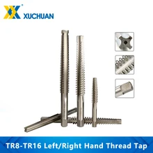 1pc TR8-TR16 esquerda/mão direita máquina trapezoidal torneira hss plug tap parafuso broca máquina rosca tap