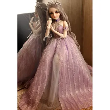 

Purple Dress Clothes Set For 1/3 BJD Dolls Brain-Training Toy For Children Educational Toys Birthday Christmas Gift - No Doll