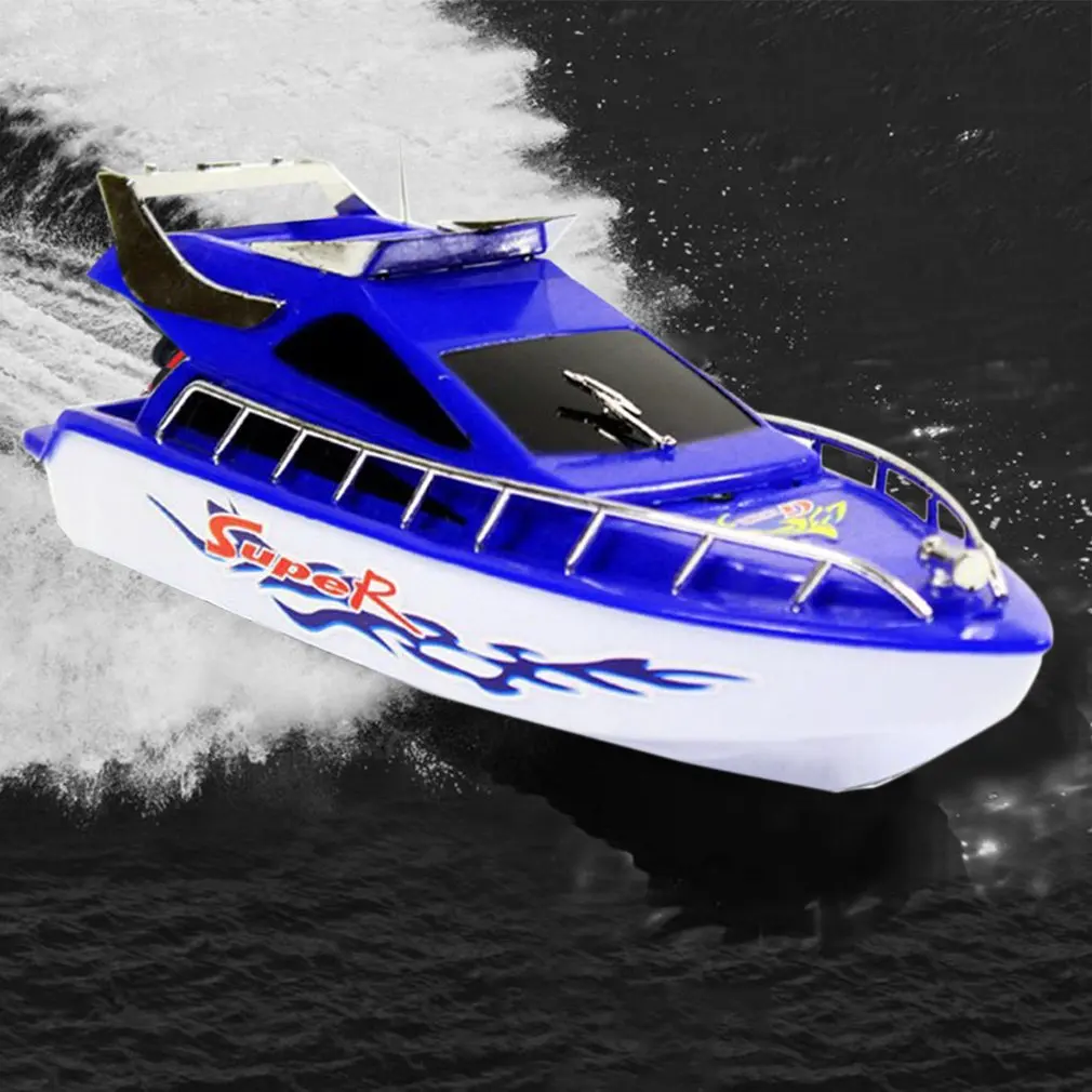 Горячая RC скоростная лодка супер мини электрический пульт дистанционного