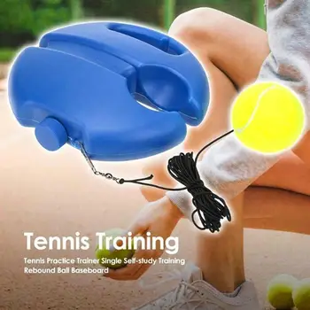 

Tennis Training Tool Durable Portable Yellow PE 2 Pattern Athletics Sports Movement Tennis Singles Linker Practical Home