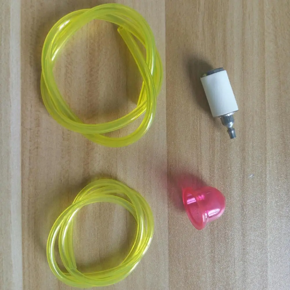 

4pcs Mini Filter & Primer Bulb Clear Fuel Pipe For Ryobi Petrol Strimmers