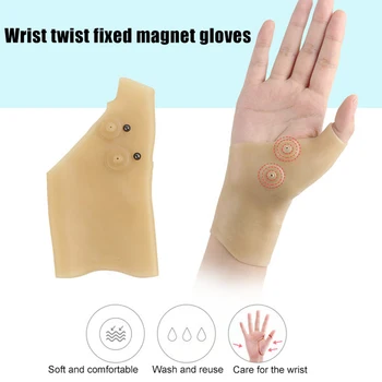 

High Quality 1/5pcs Wrist Thumb Support Braces Waterproof Elastic Magnectic Wrist Support Brace for Women Pain Relief MD