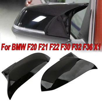 

ABS plastic Side mirror cover Rearview Cap Glossy Black Exterior Useful