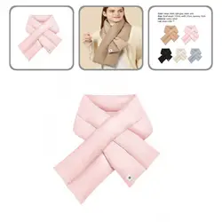 Wind-proof Heat Gathering Premium Down Filled Puffer Scarf for Snowboarding