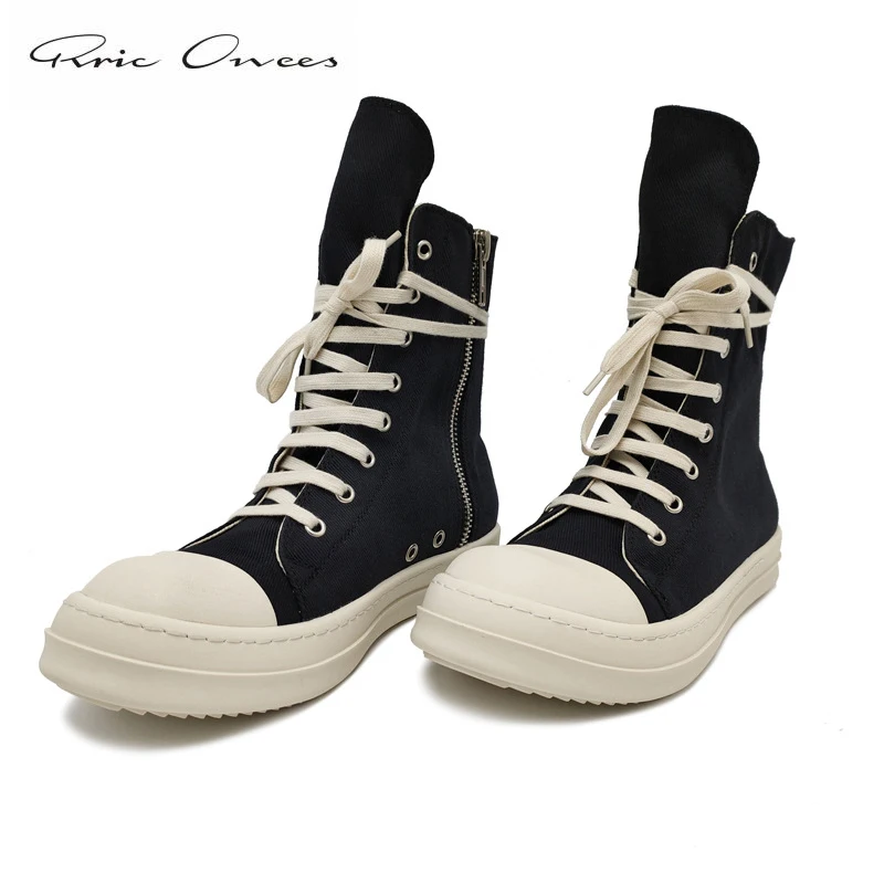 Rick Original Shoes Rric Owens Women's Sneakers Men's Streetwear Men Shoe Casual Canvas Boots | Обувь