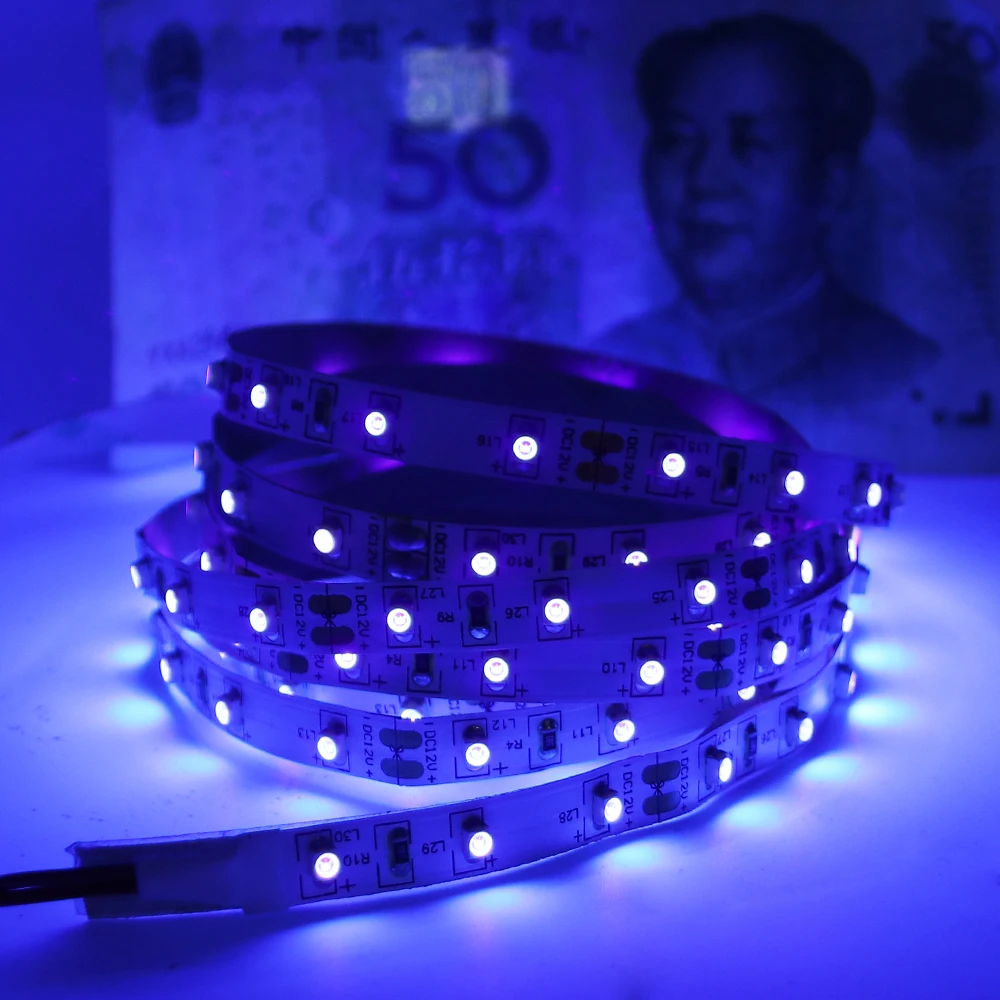 UV LED Strip 60leds/m 120leds/m Ultraviolet Purple Flexible For Party Led Strip 