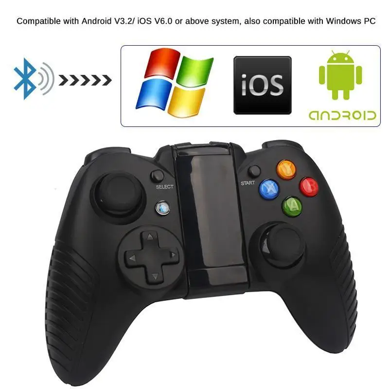 Bluetooth Android джойстик геймпад беспроводной джойстик для ios ПК мобильный телефон с гибким держателем для Смарт ТВ Android коробка