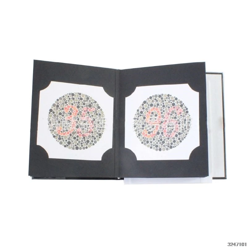 Ishihara Book 38 пластин, оптометрия, Тестовая таблица цветового видения для дефектов цвета