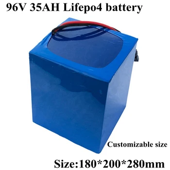 

Lithium Batetry 96v 35Ah Lifepo4 Battery BMS 32S 102V for Inverter Vehicle Ebike Scooter Motorcycle 3000W + 5A Charger