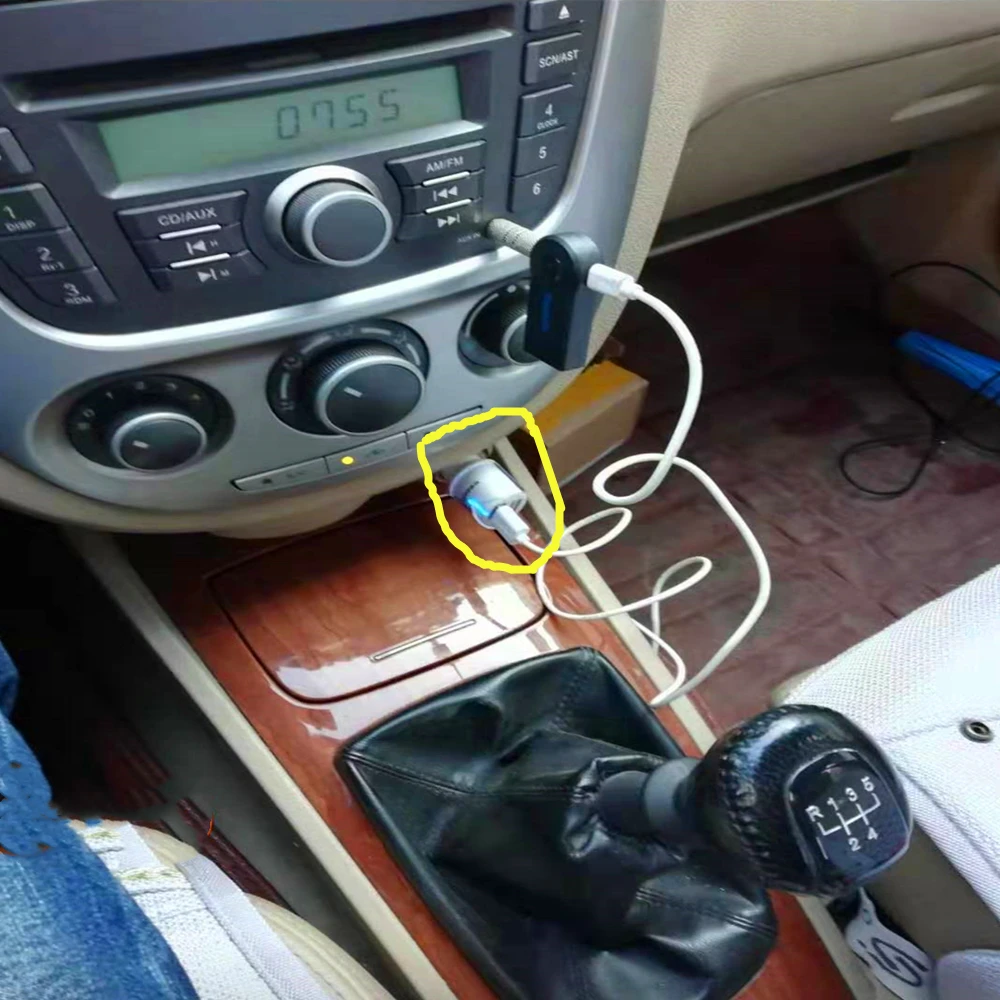 Горячая автомобильный беспроводной AUX 3,55 мм приемник Bluetooth-Bluetooth аудио конвертер-подлинные аксессуары для салона автомобиля