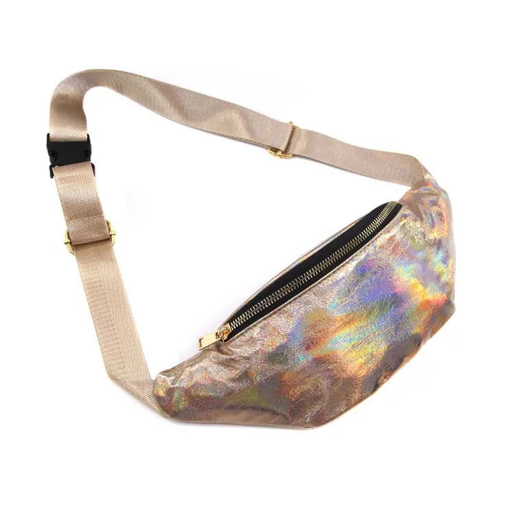 WJ-Fanny Pack010 модная Лазерная нагрудная сумка женская наружная поясная сумка 31,5X9X11 см