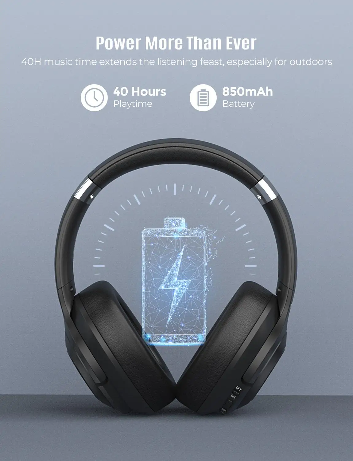 Mpow H21 гибридная гарнитура с активным шумоподавлением беспроводные Bluetooth 5 0