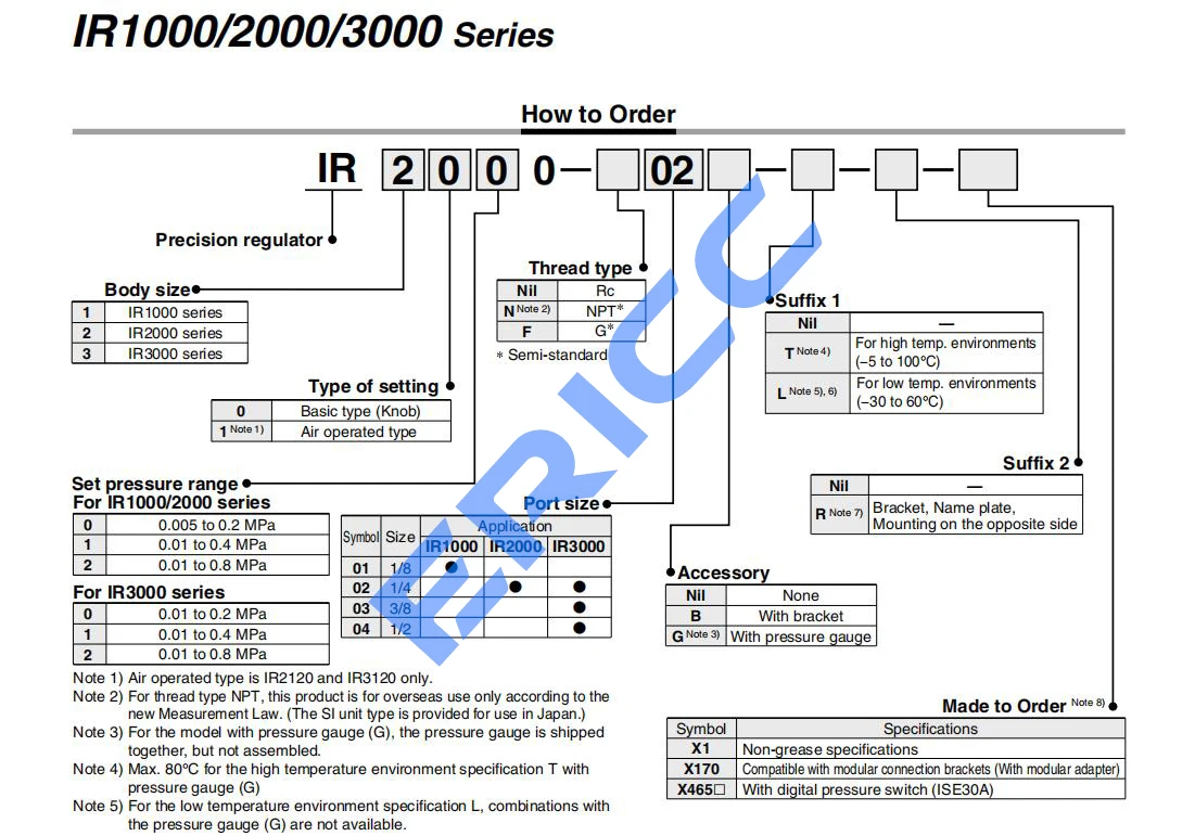 SMC TYPE Precise Reducing Valve Air Pressure Regulator Precision Regulator IR2000-02 IR2010-02 IR2020-02 IR2000/2010/-02BG