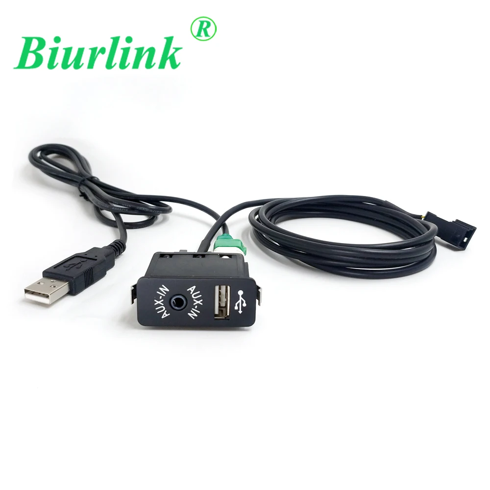 Biurlink оригинальный USB AUX в сменный порт 3Pin 4Pin круглый кабель адаптер для BMW E39 E46 E53 X5