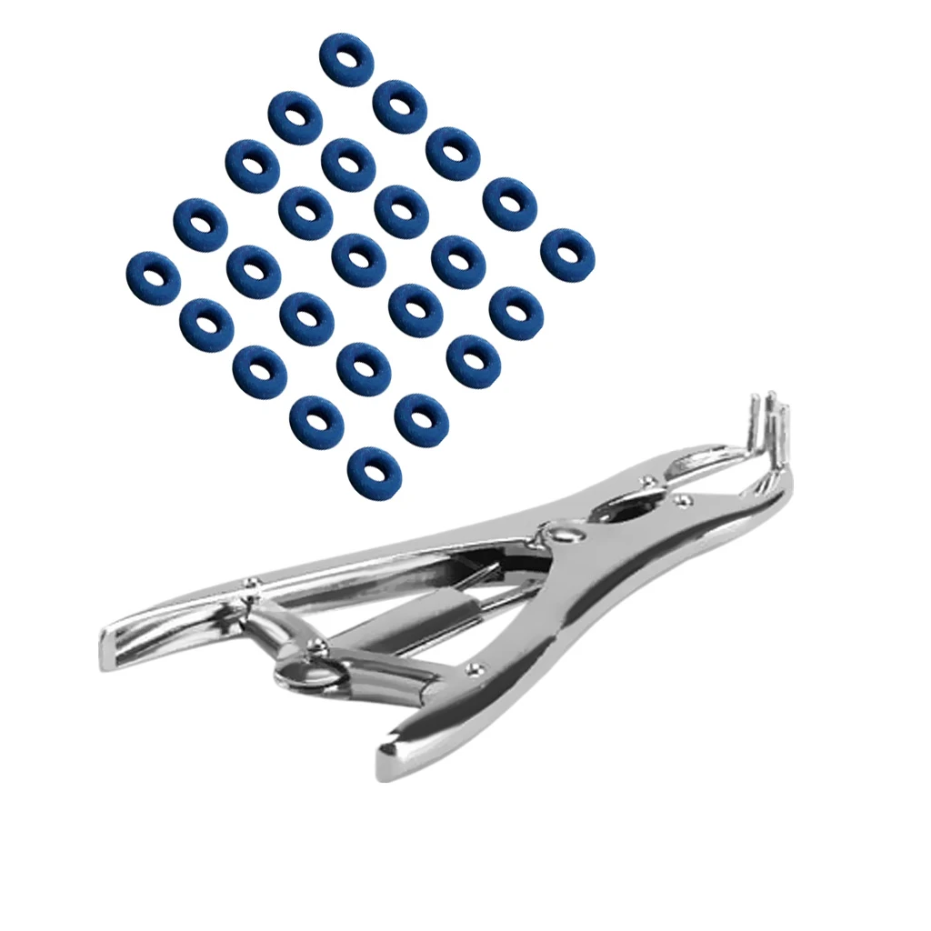 ELASTRATOR Castrating PLIERS Rubber Ring Applicator CASTRATORS Docking+RINGS