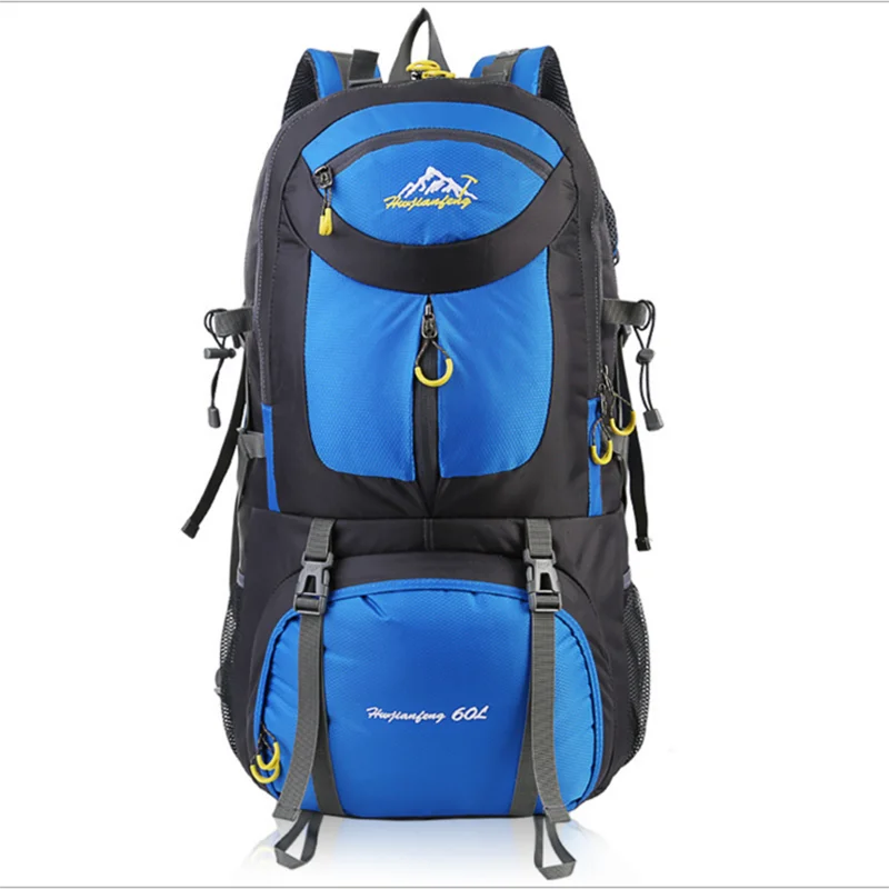 Kuбаг 50л открытый рюкзак на плечо мужская дорожная сумка Женская водонепроницаемая большая емкость спортивная походная альпинистская сумка - Цвет: 50L-Blue